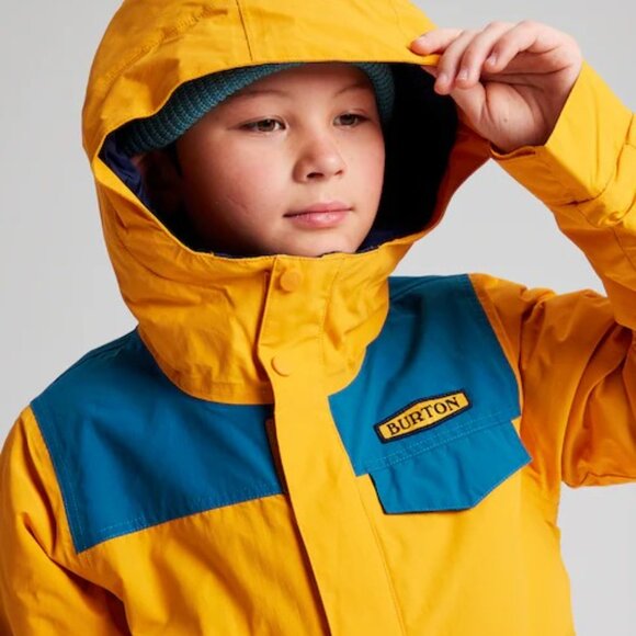 NEW Burton Jacket Youth Boys Small and Large Cadmium Yellow Dugout Snowb… - Picture 6 of 9